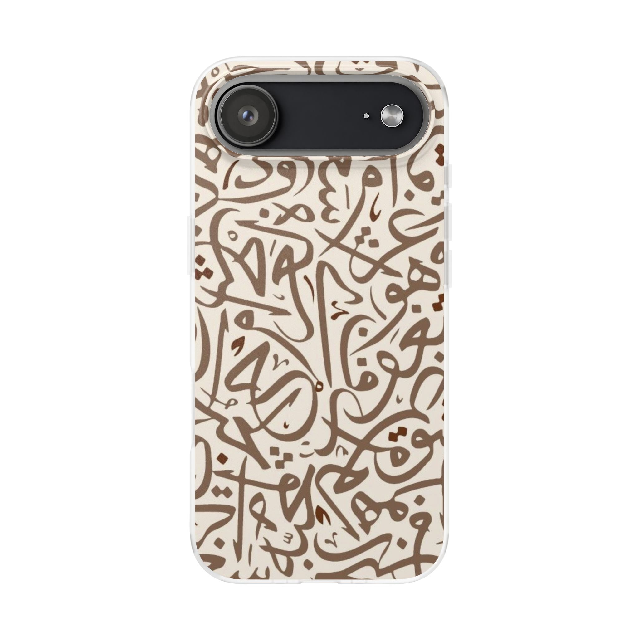 Arabic Calligraphy Brown  Mosaic - Flexi Case