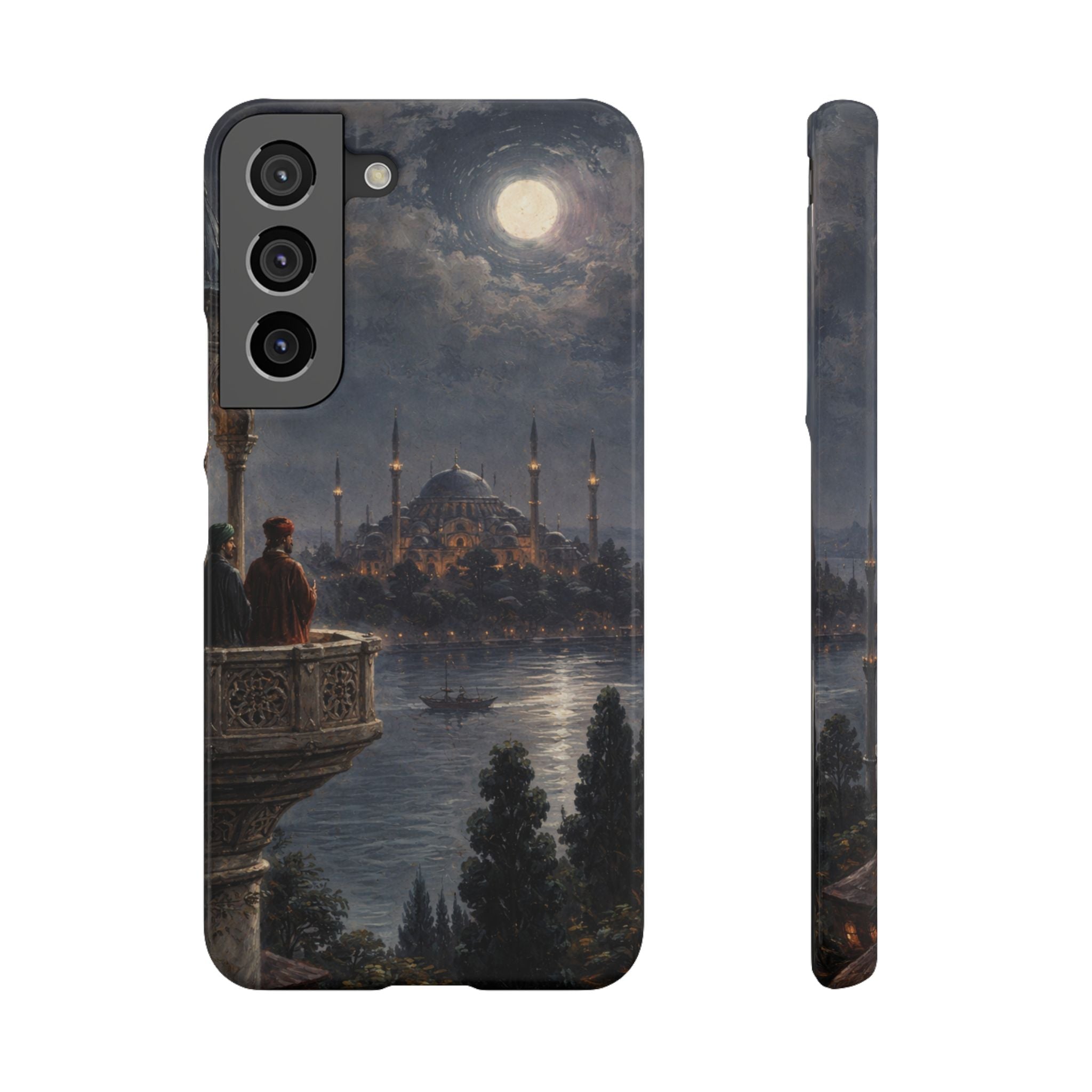 Moonlit Istanbul Landscape - Art Case