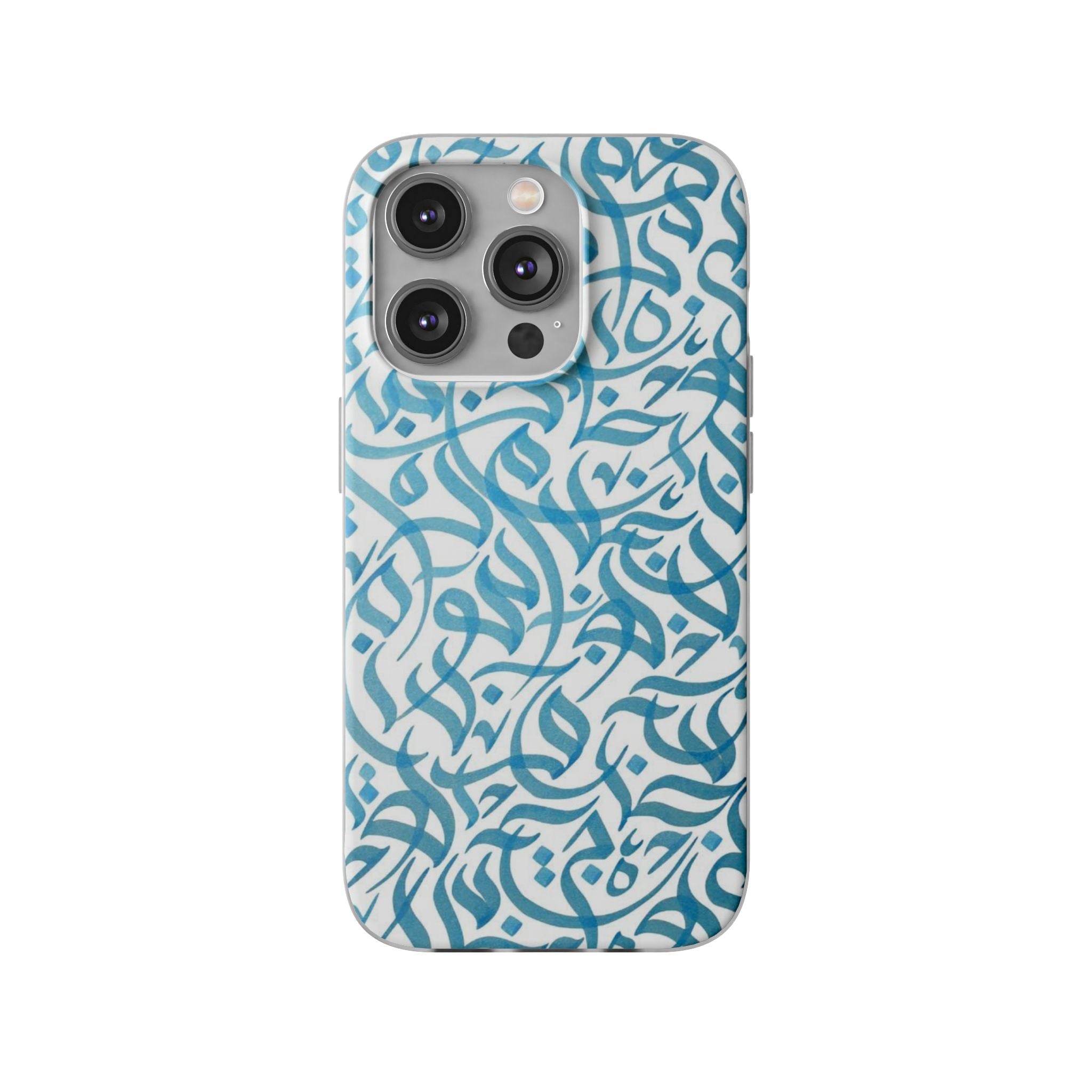 Arabic Calligraphy Blue - Flexi Case