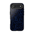 Wooden Calligraphy Navy Blue - Tough Case