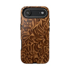 Floral Calligraphy Brown - Tough Case