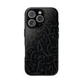 Black Arabic Calligraphy Tough Phone Case — Matte Protective iPhone Case