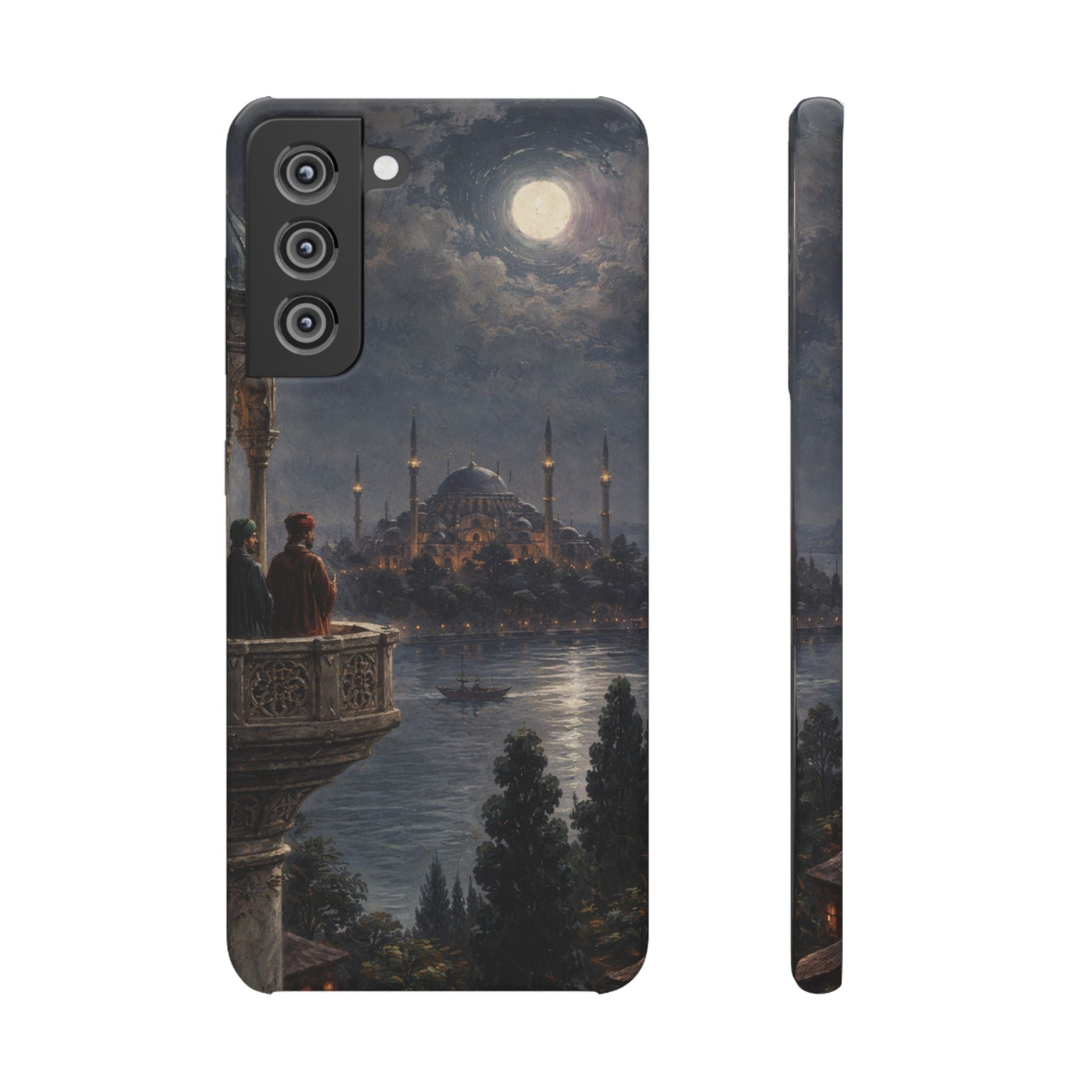 Moonlit Istanbul Landscape - Art Case