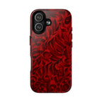 Floral Calligraphy Red Velvet - Magnetic  Case