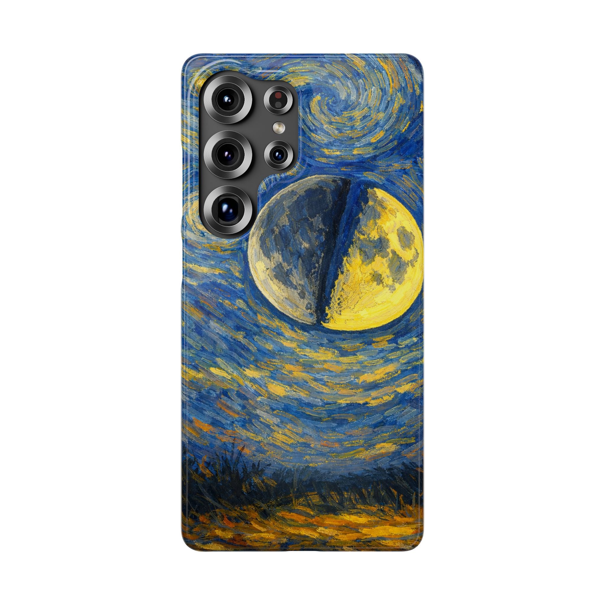 Van Gogh Night Sky Moon Split - Art Case