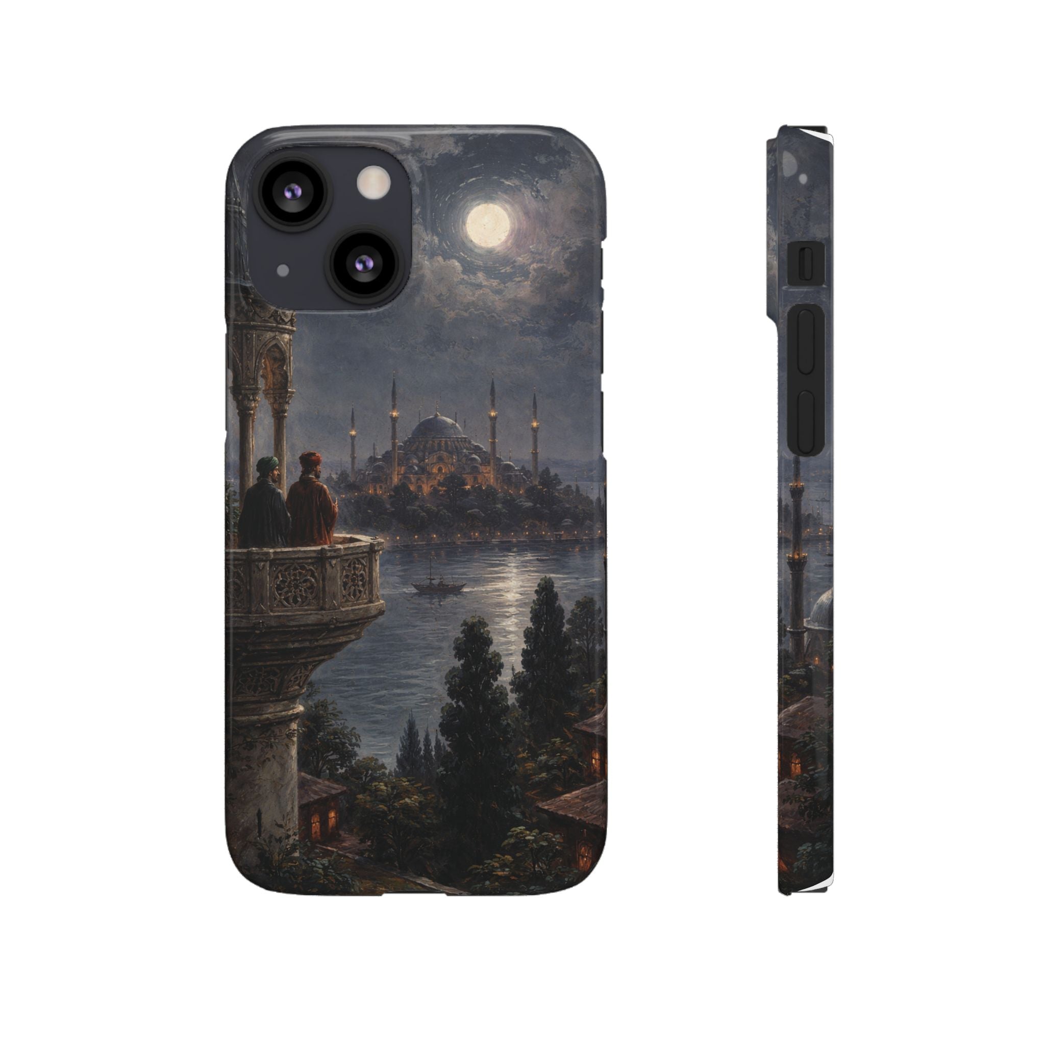 Moonlit Istanbul Landscape - Art Case