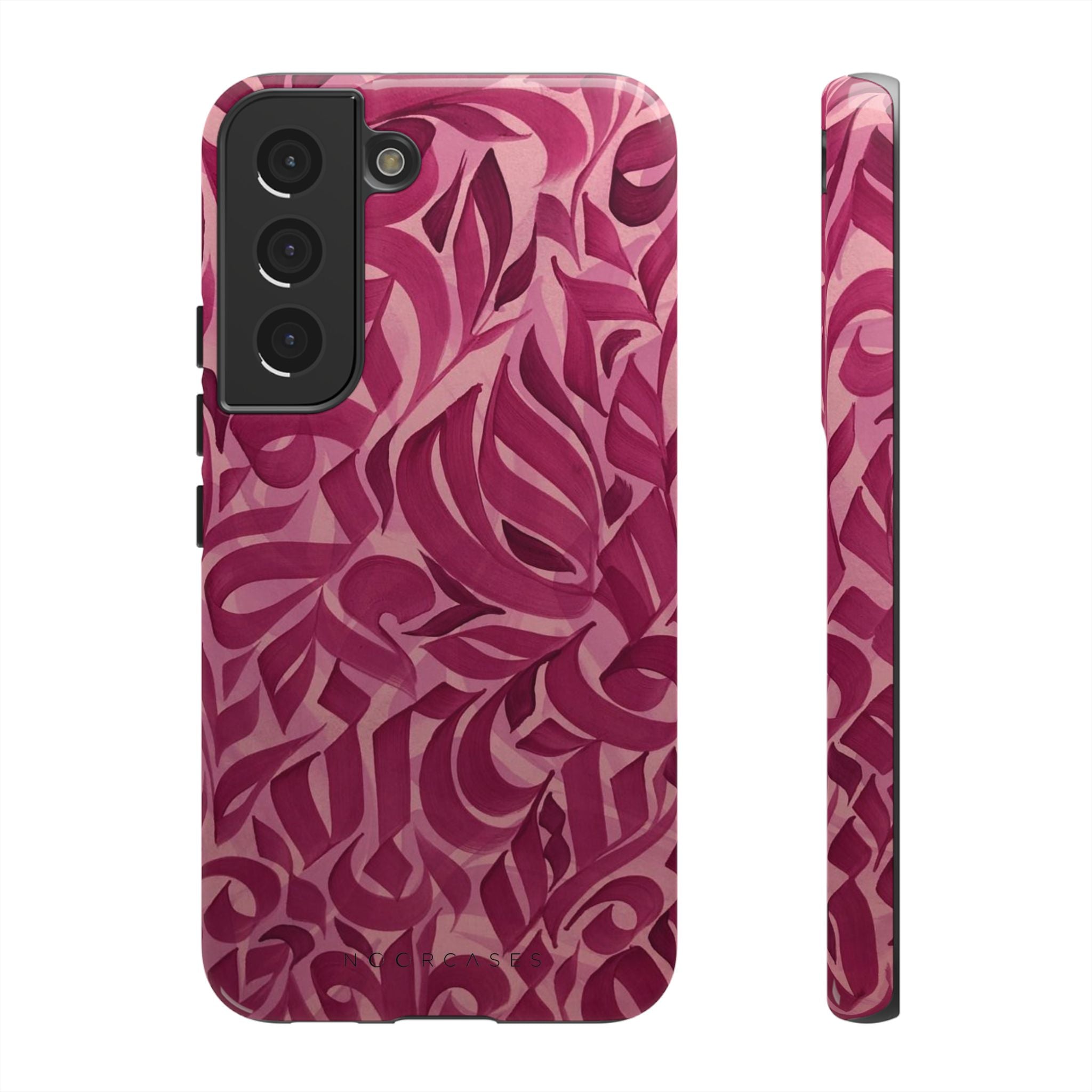 Floral Calligraphy Pink - Tough Case