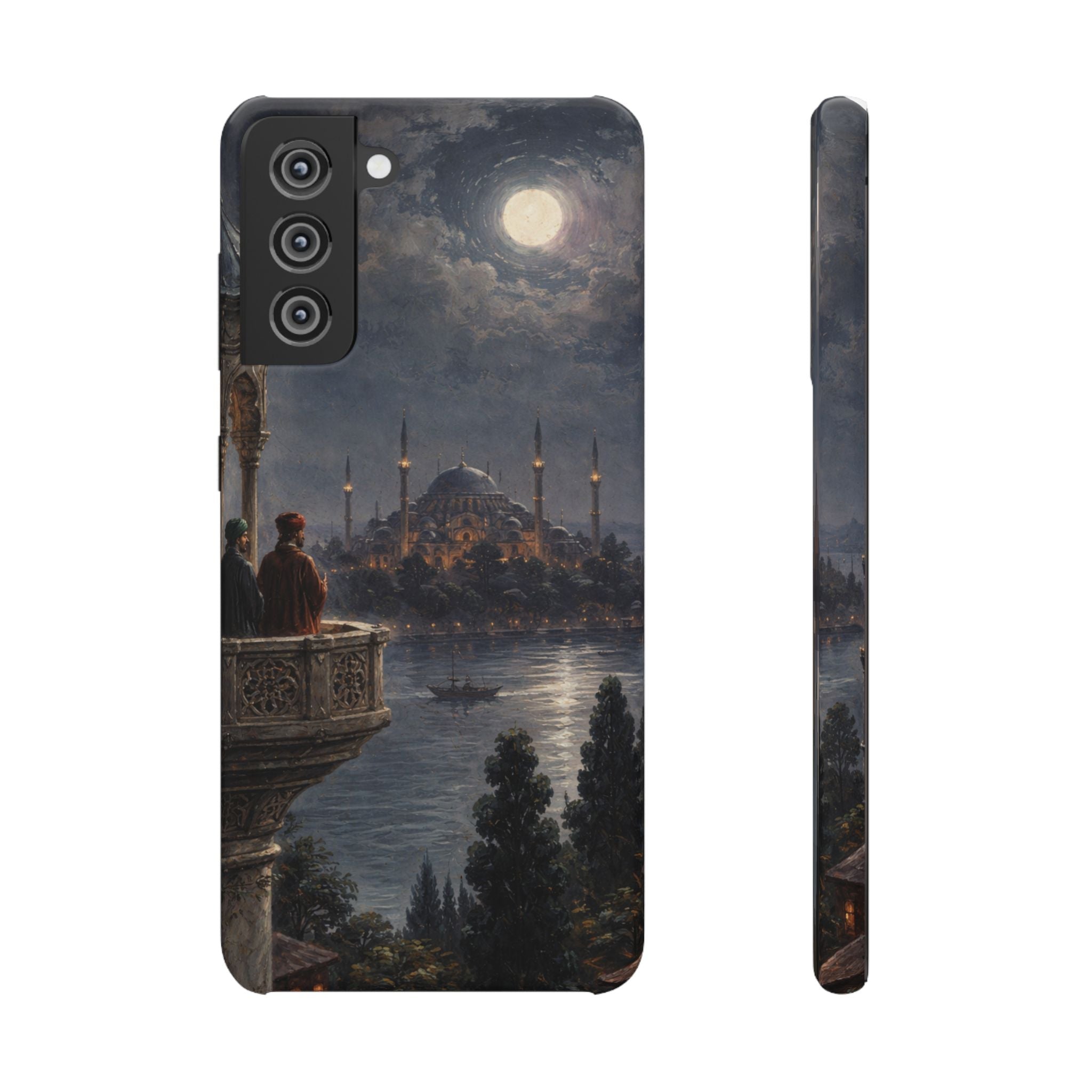 Moonlit Istanbul Landscape - Art Case