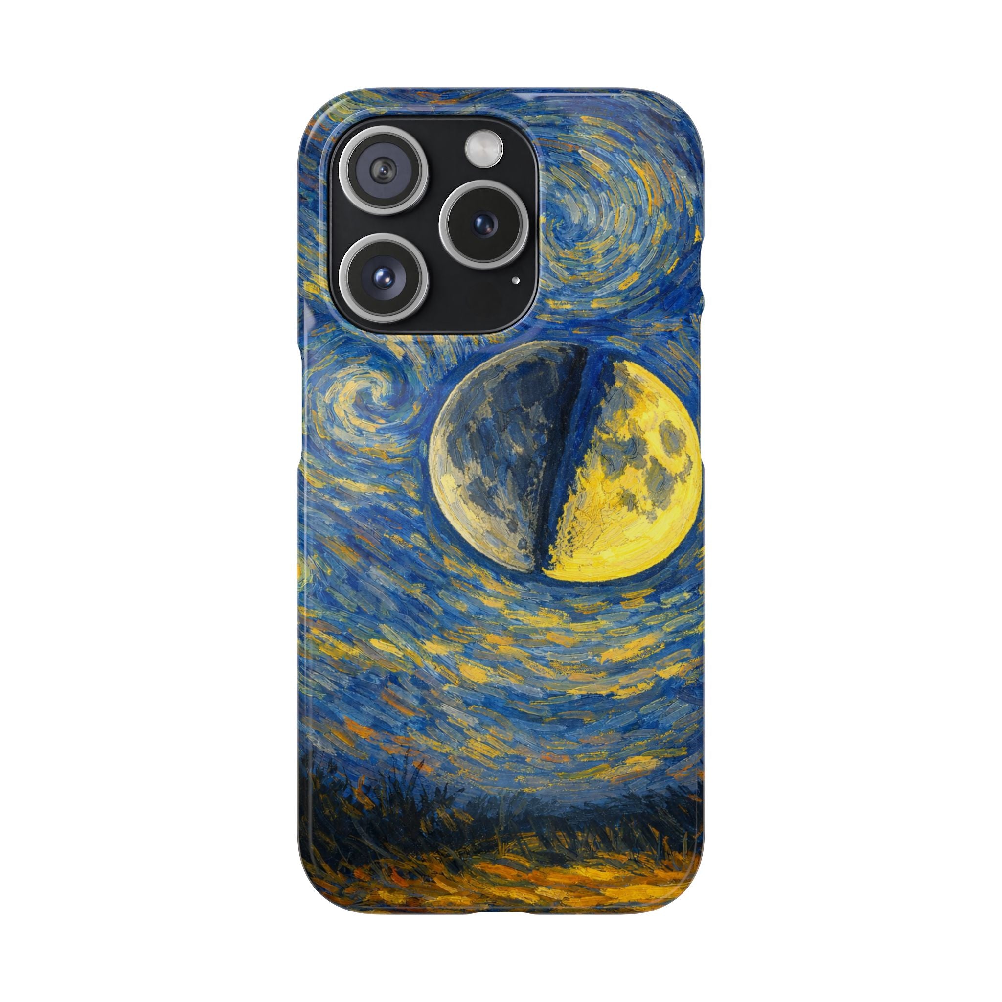 Van Gogh Night Sky Moon Split - Art Case