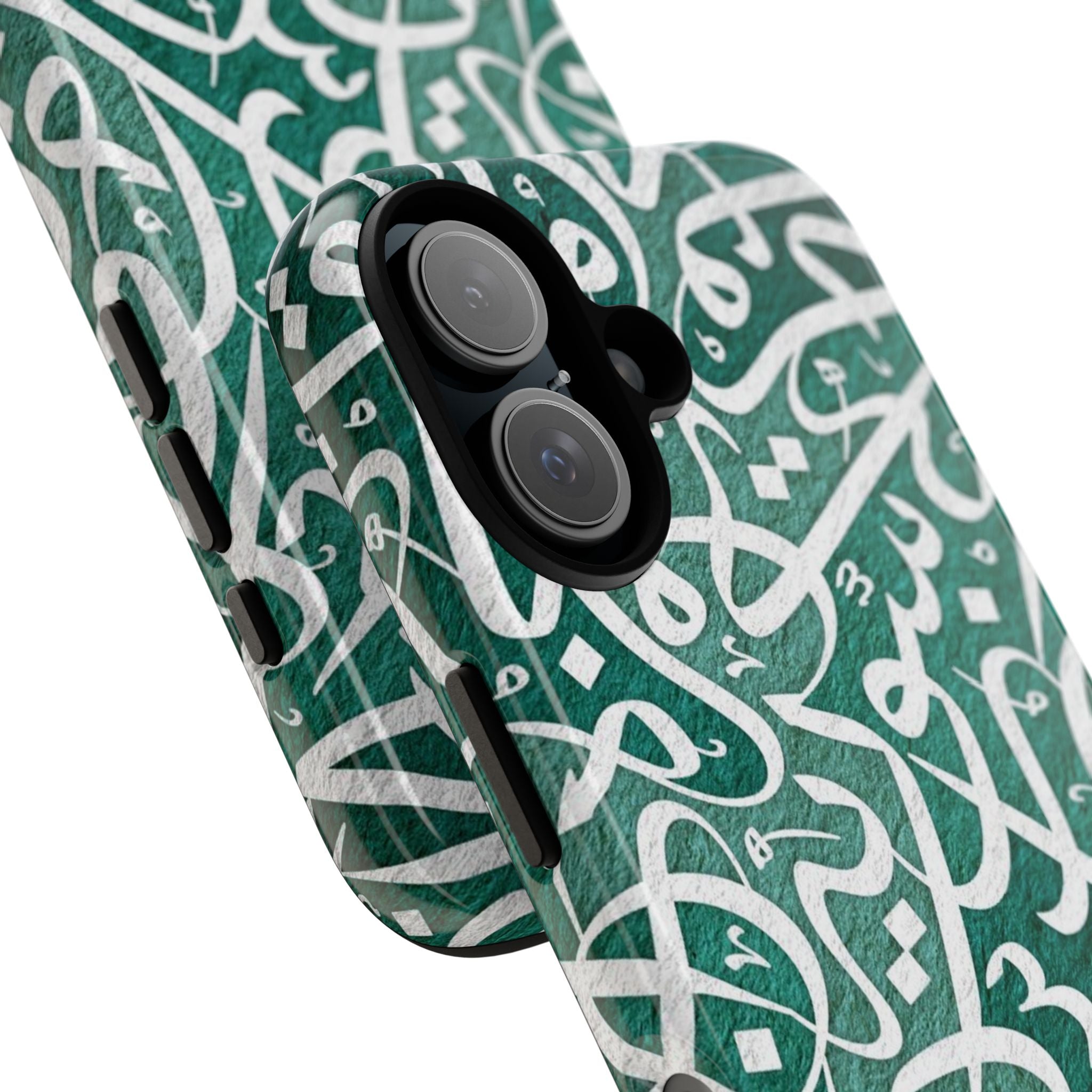 Arabic Calligraphy Phone Case — Green Script Protective Tough Case