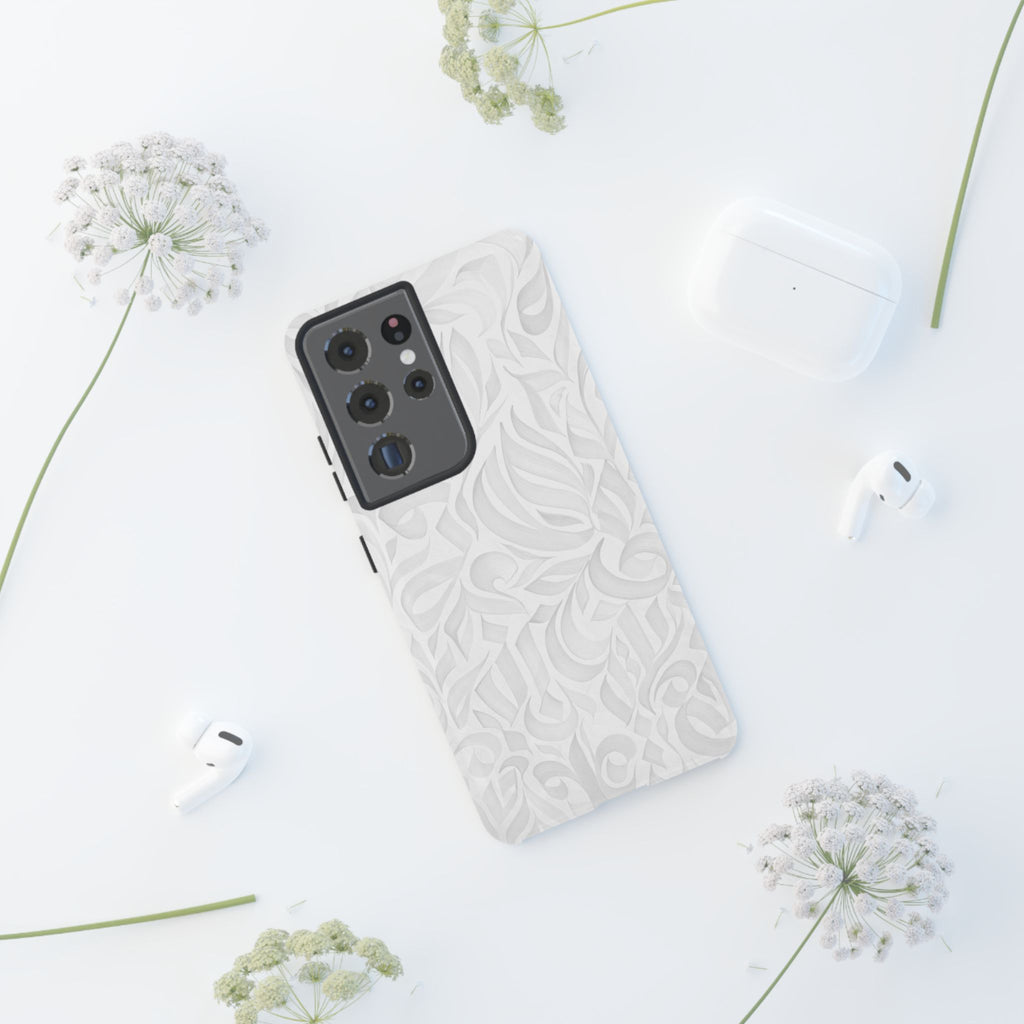 Floral Calligraphy White - Tough Case