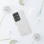 Floral Calligraphy White - Tough Case