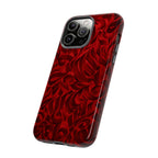 Floral Calligraphy Red Velvet - Tough Case
