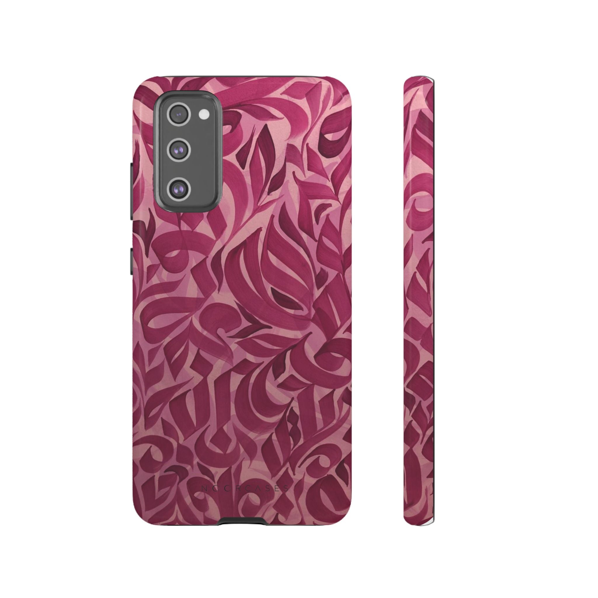 Floral Calligraphy Pink - Tough Case