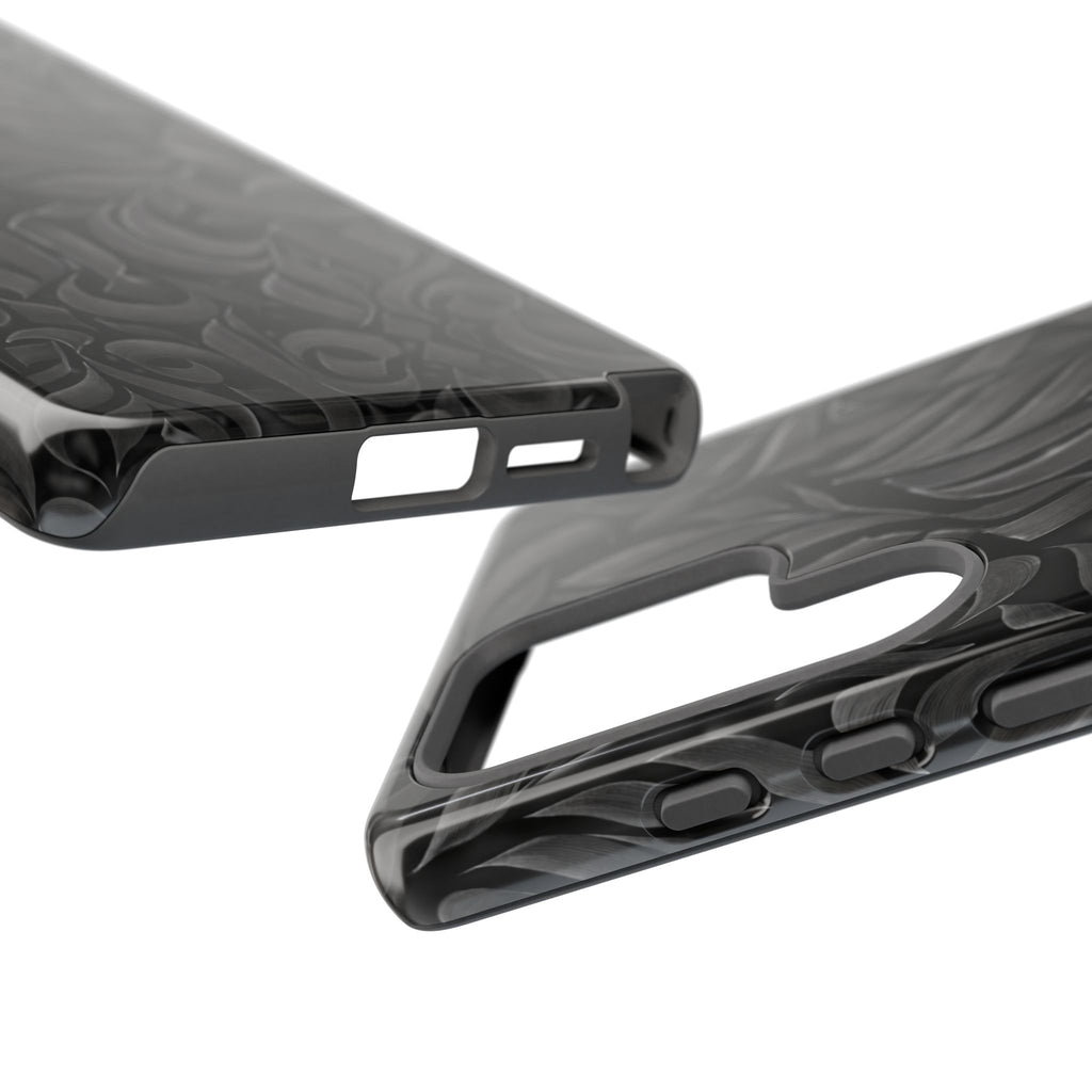 Floral Calligraphy Black - Tough Case