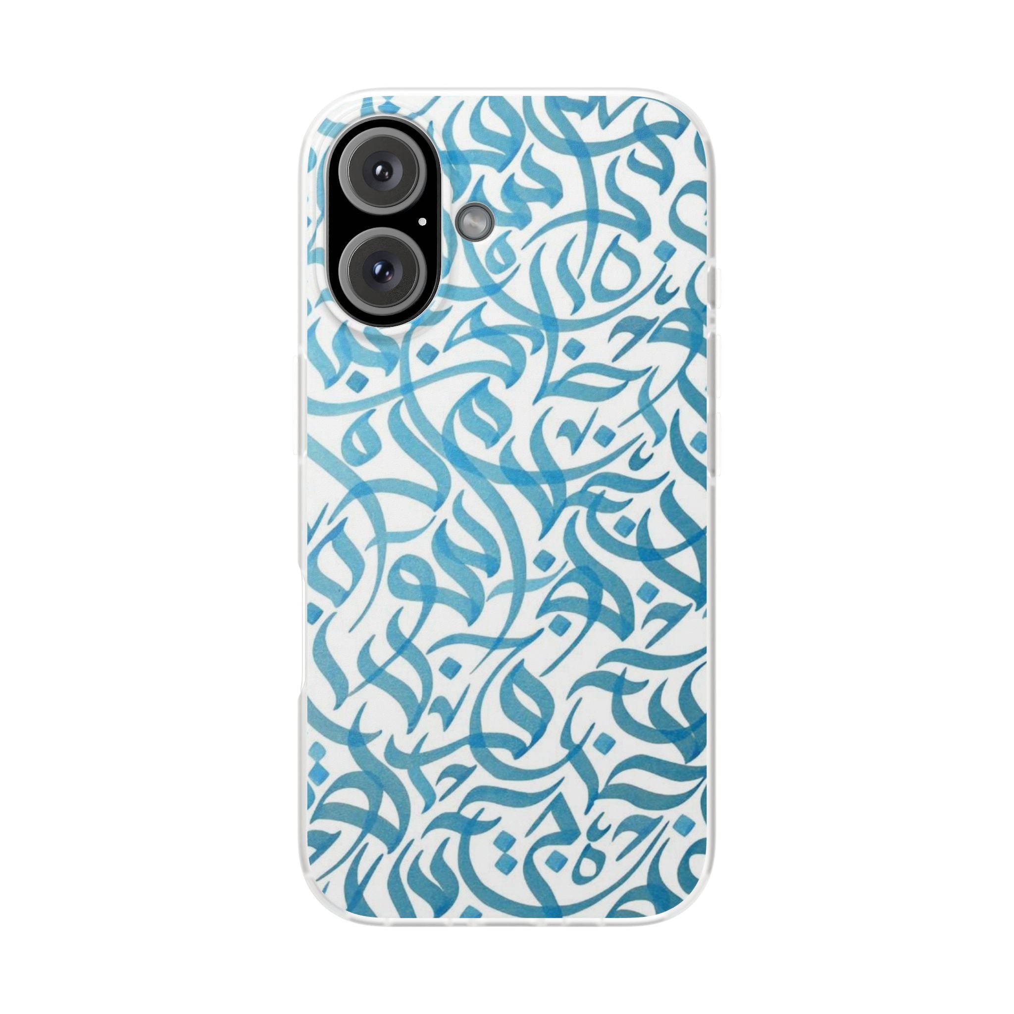 Arabic Calligraphy Blue - Flexi Case