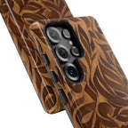 Floral Calligraphy Brown - Tough Case