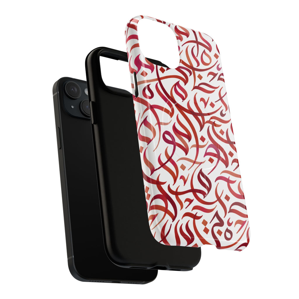 Flowing Calligraphy Red - Magnetic Case