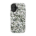 Flowing Calligraphy Dark Green - Magnetic Case