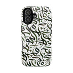 Flowing Calligraphy Dark Green - Magnetic Case