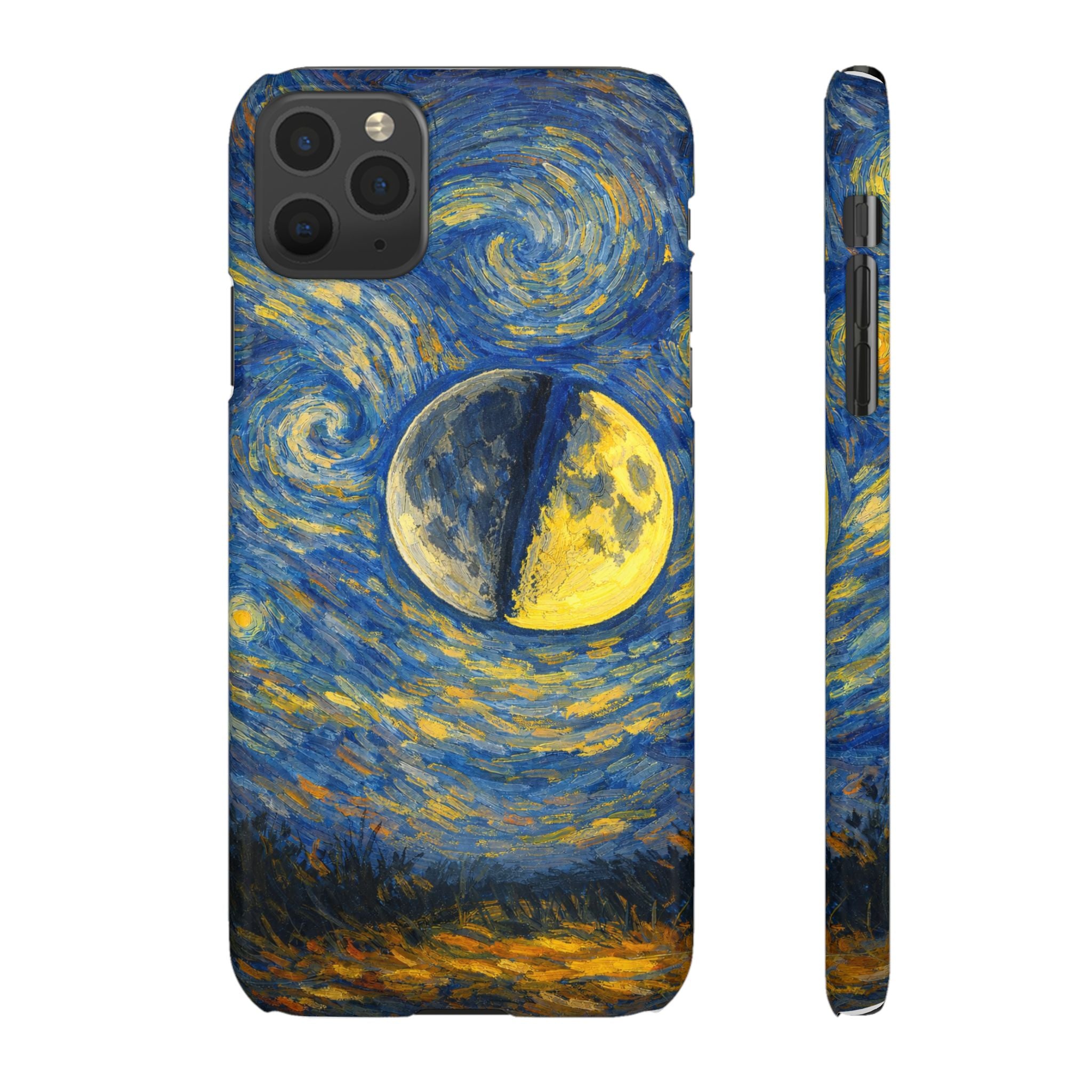 Van Gogh Night Sky Moon Split - Art Case