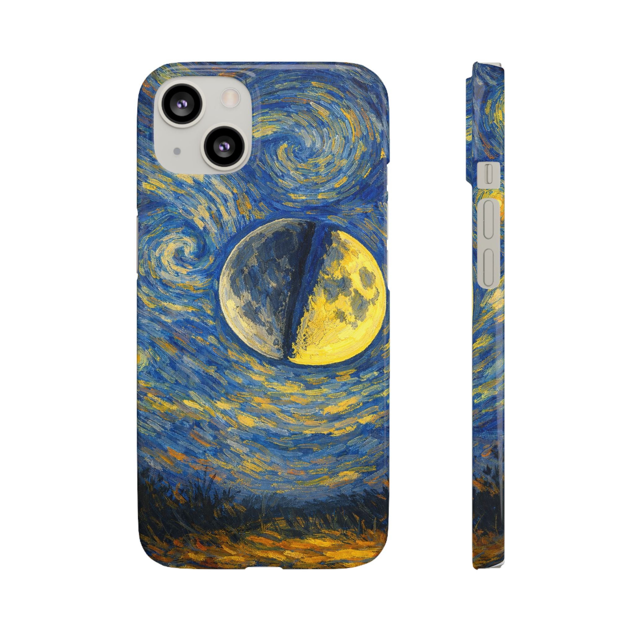 Van Gogh Night Sky Moon Split - Art Case