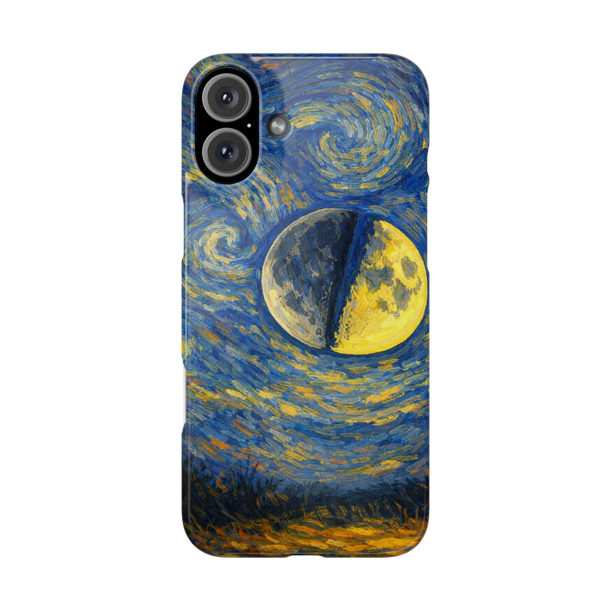 Van Gogh Night Sky Moon Split - Art Case