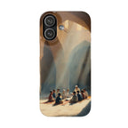 Sunlit Mosque Prayer Scene - Art Case