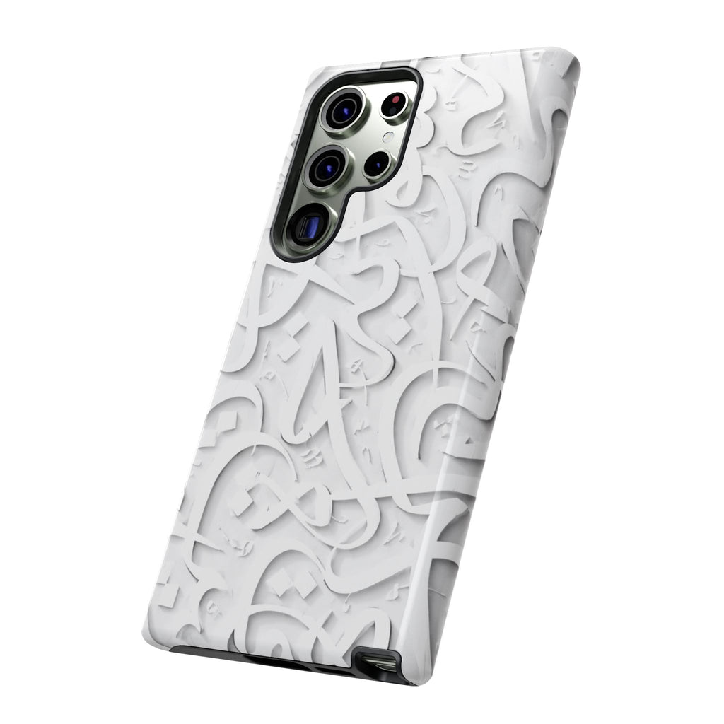 Wooden Calligraphy White - Tough Case