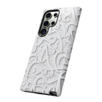 Wooden Calligraphy White - Tough Case