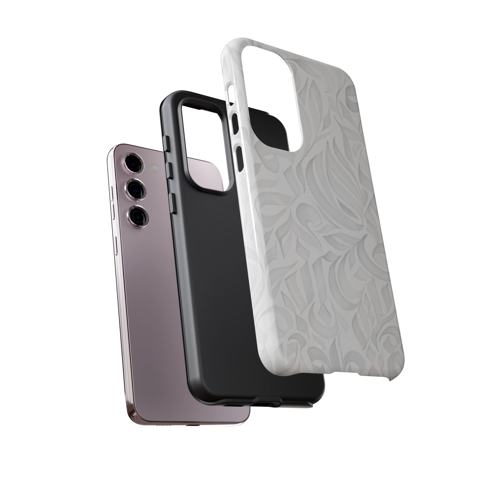 Floral Calligraphy White - Tough Case