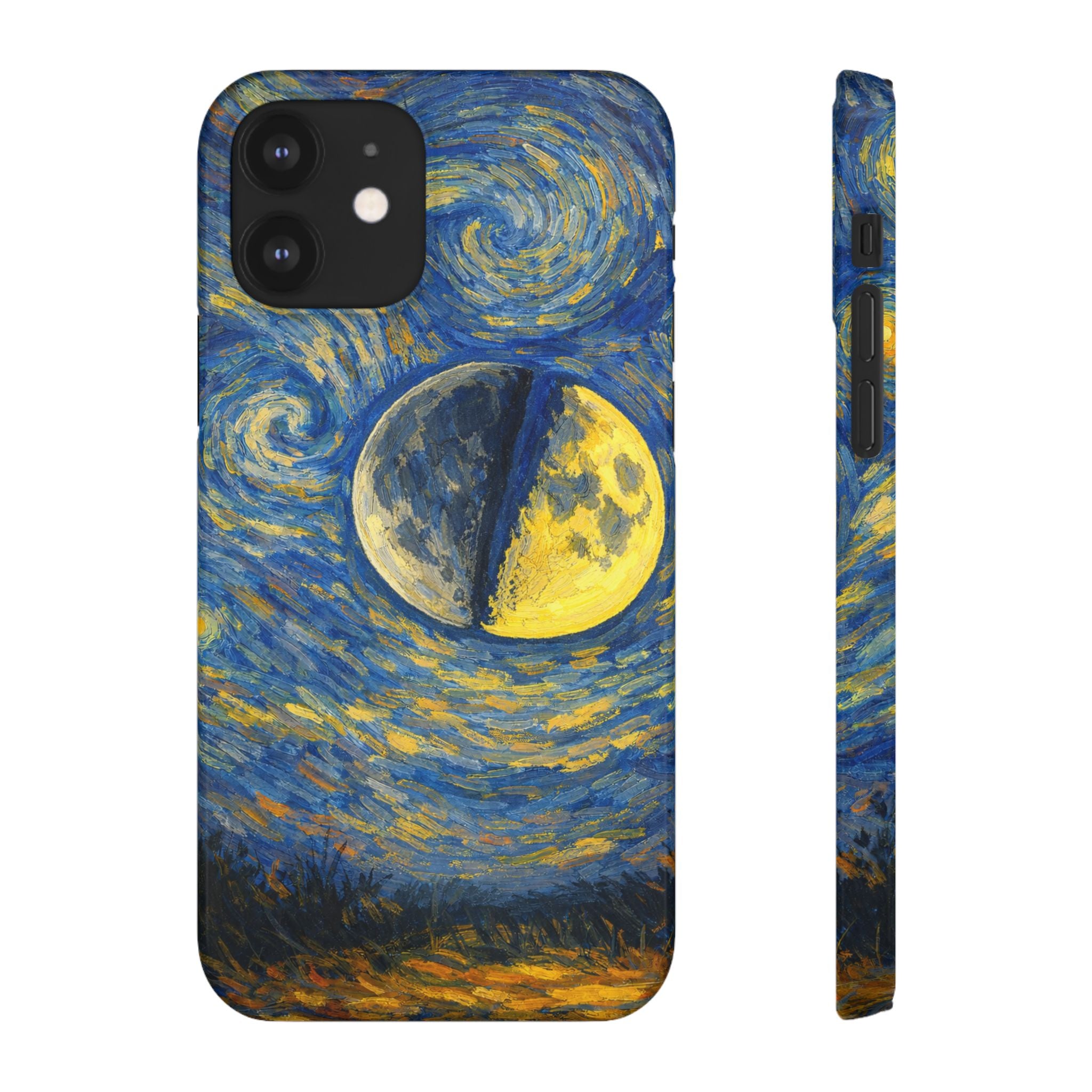 Van Gogh Night Sky Moon Split - Art Case