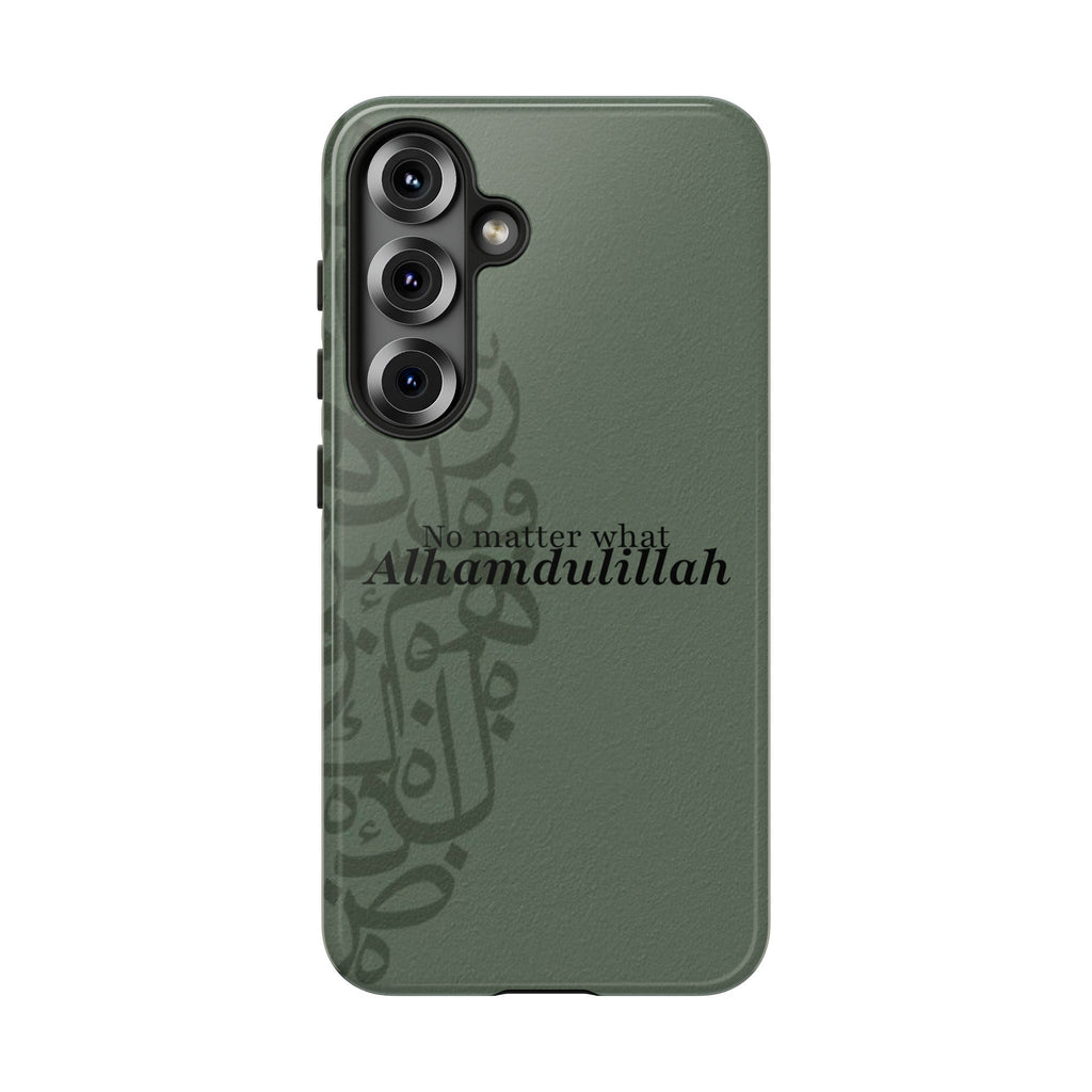 ''Alhamdulillah'' Olive Green - Tough Case