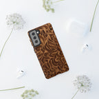 Floral Calligraphy Brown - Tough Case