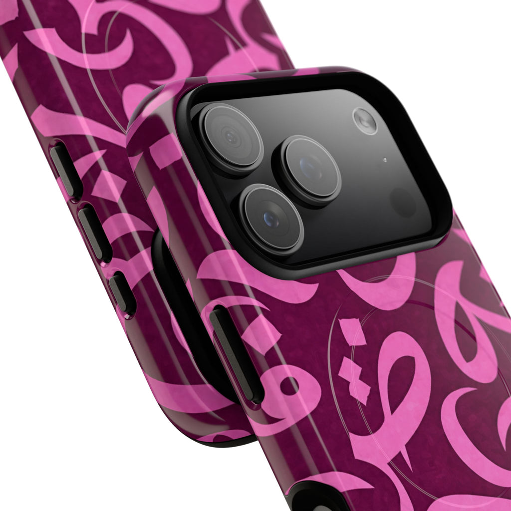Magnetic Tough Case — Pink Arabic Calligraphy Phone Cover