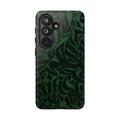 Floral Calligraphy Dark Green - Tough Case