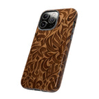 Floral Calligraphy Brown - Tough Case