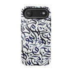 Flowing Calligraphy Navy Blue - Tough Case