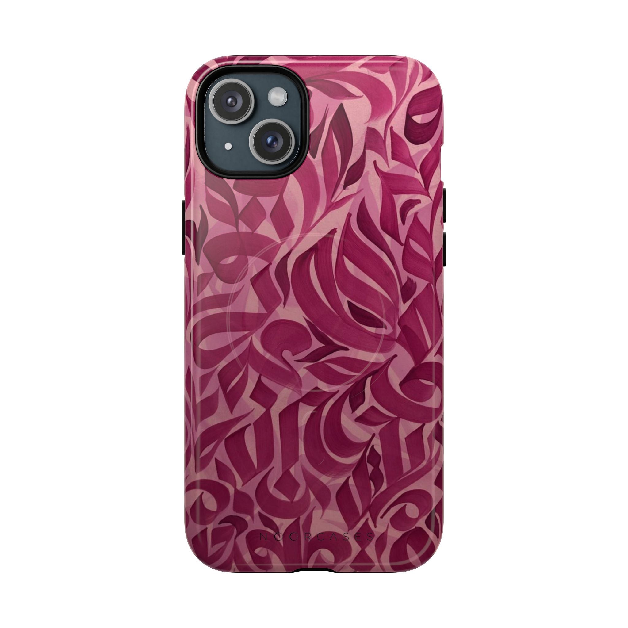 Floral Calligraphy Pink - Magnetic Case