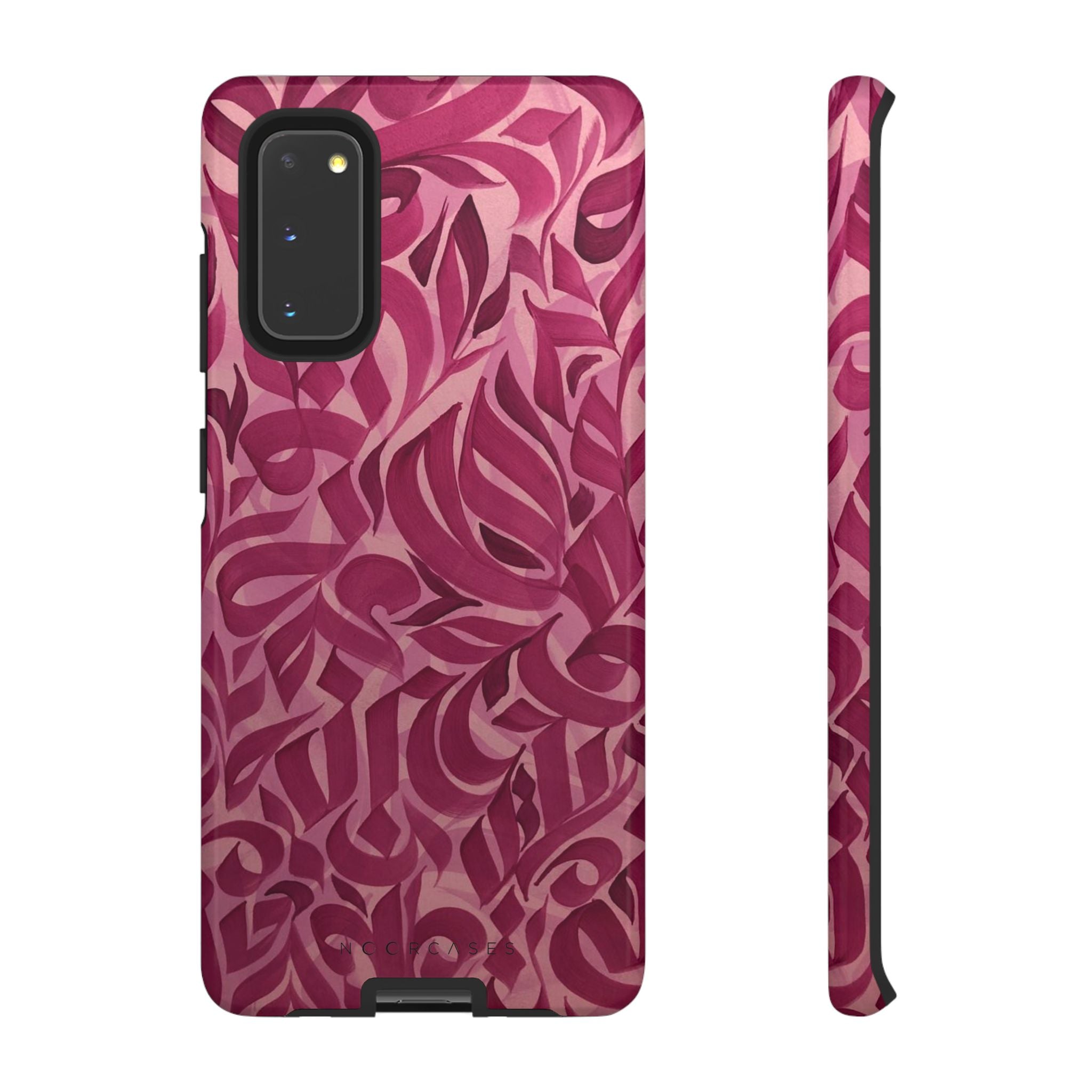 Floral Calligraphy Pink - Tough Case