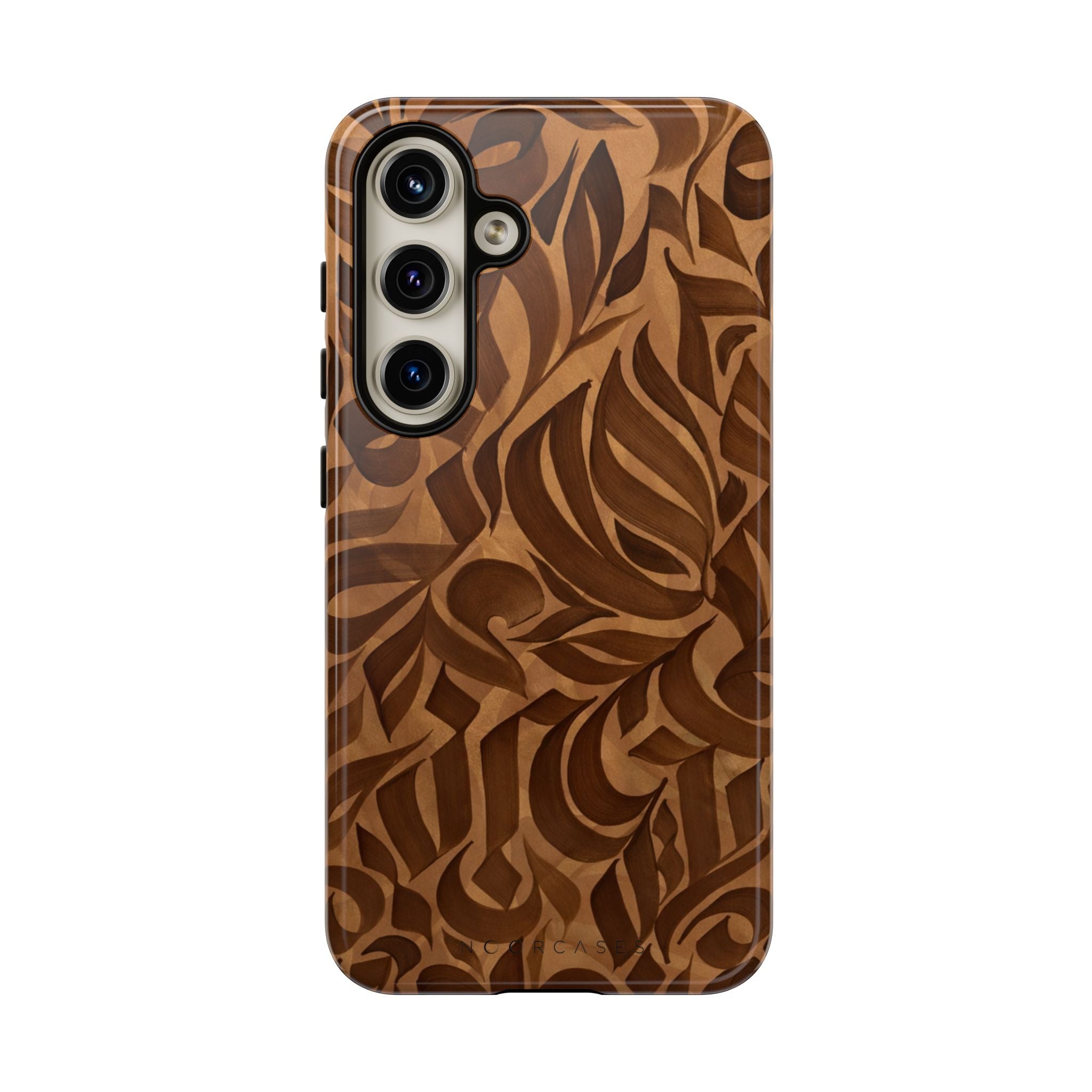 Floral Calligraphy Brown - Tough Case