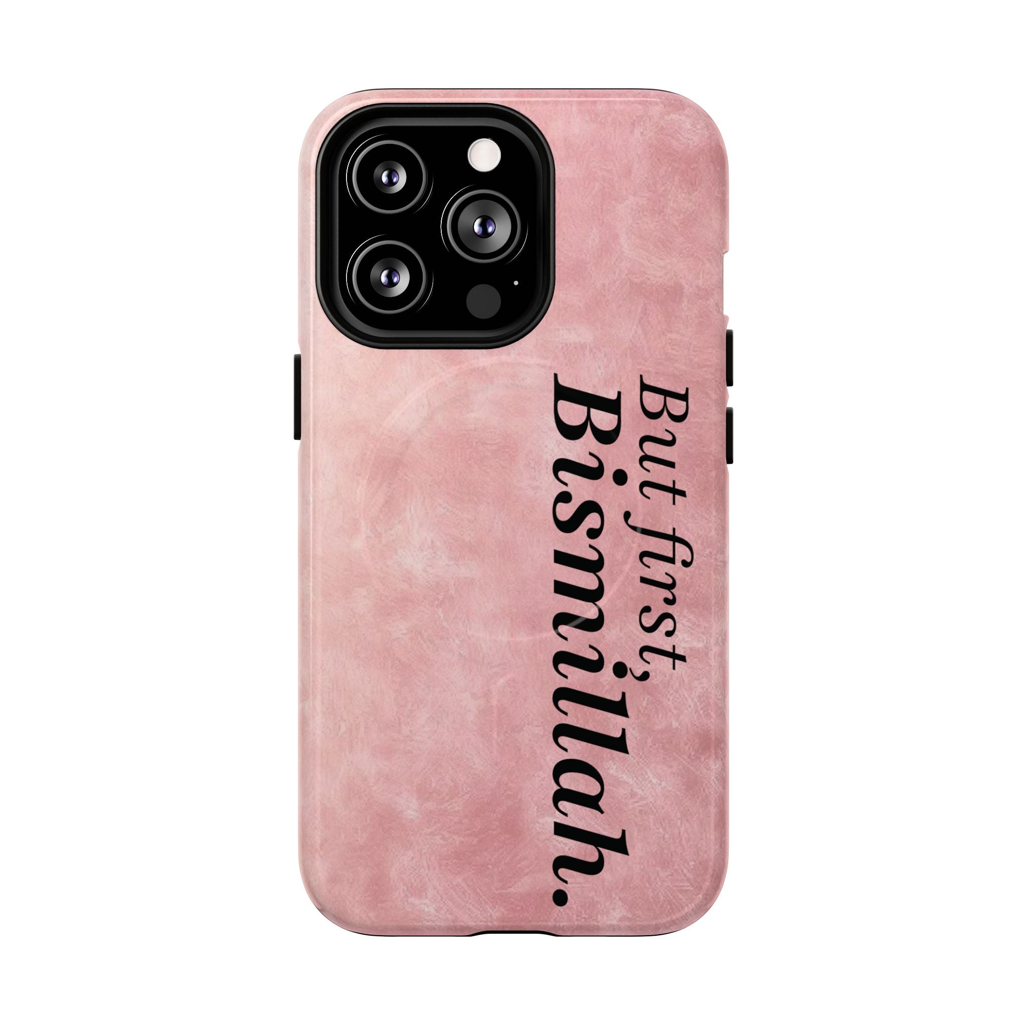 'But First, Bismillah' Rose - Magnetic Case