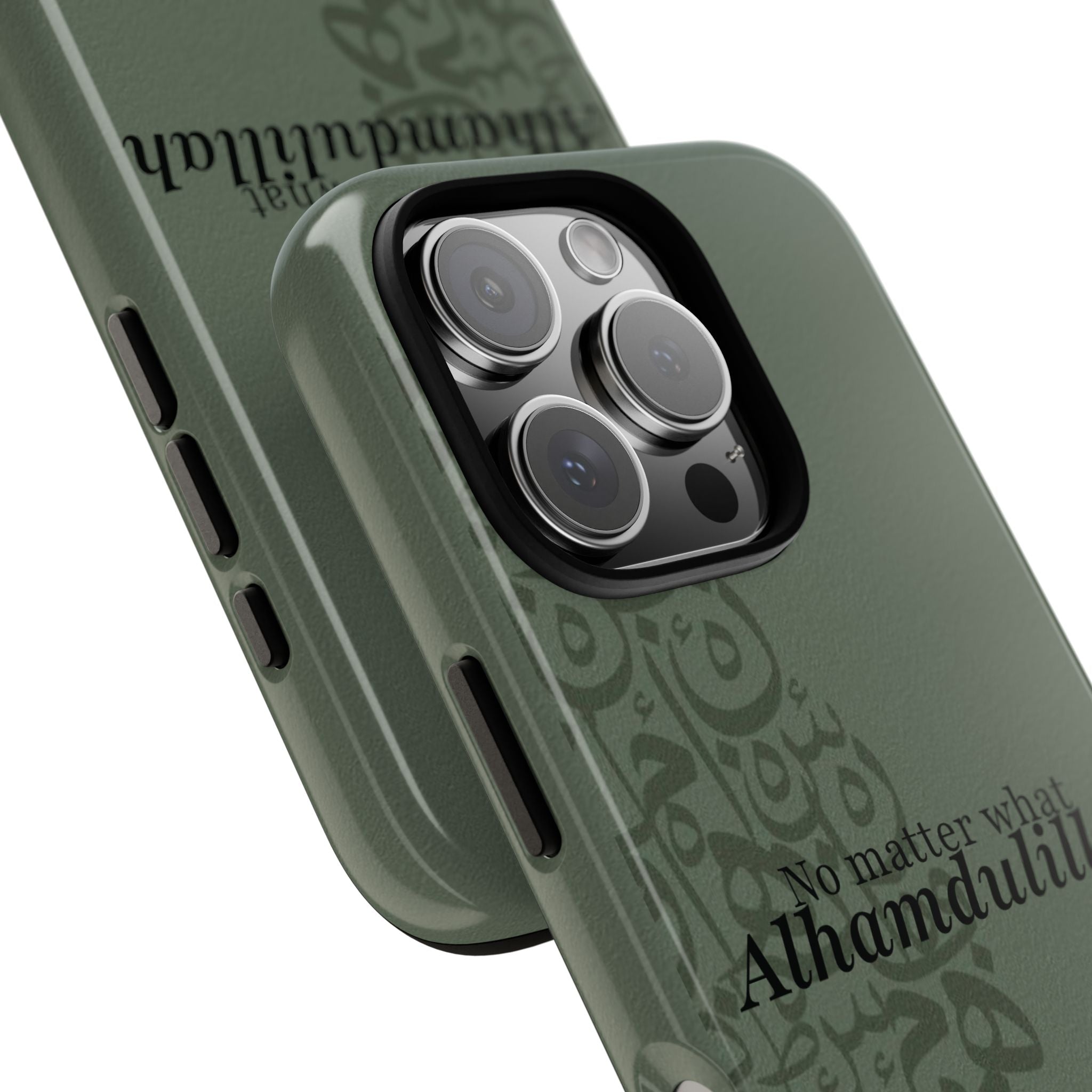 ''Alhamdulillah'' Olive Green - Tough Case