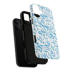Flowing Calligraphy Blue - Magnetic Case