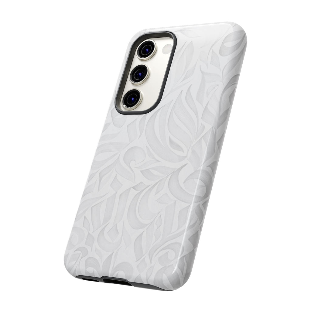 Floral Calligraphy White - Tough Case
