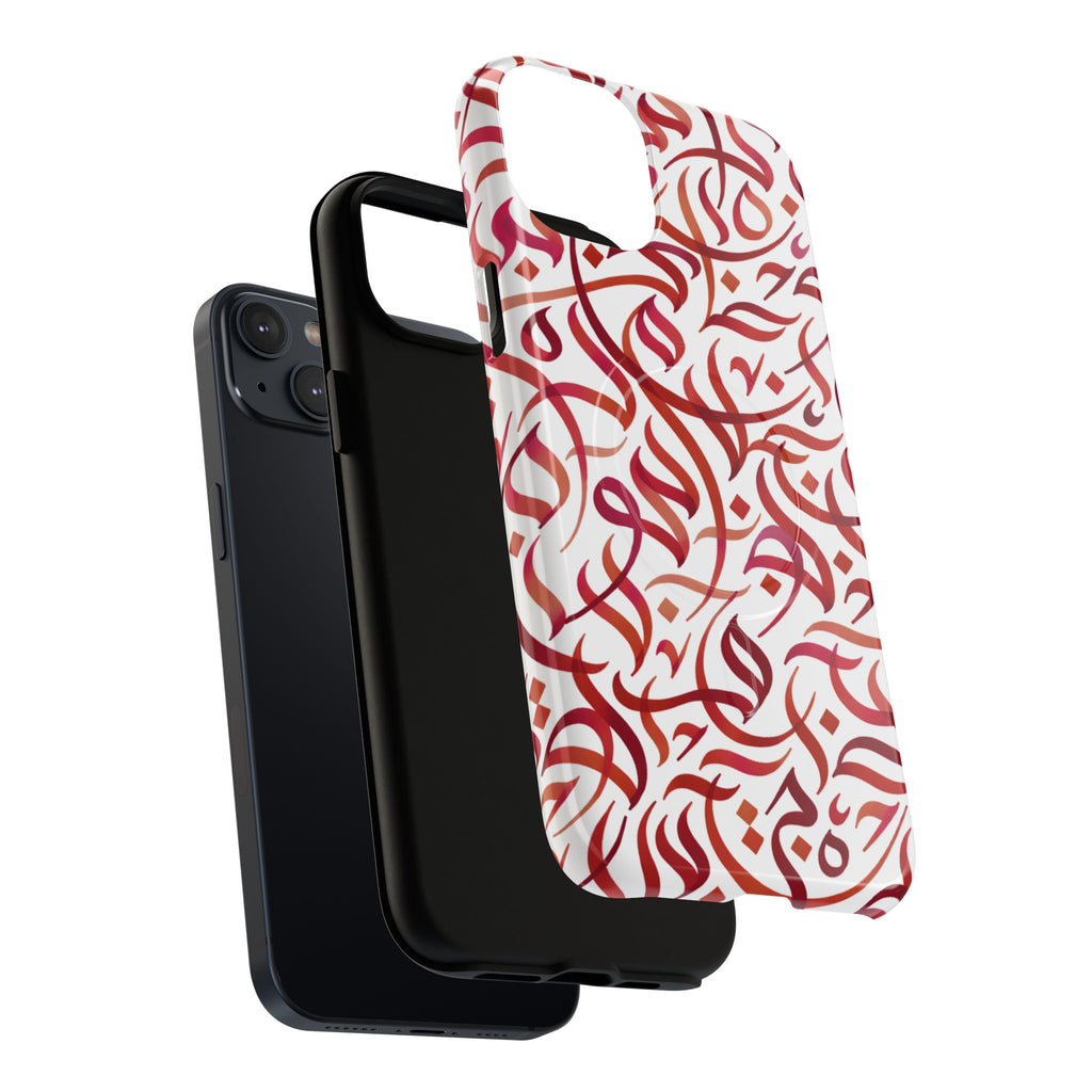 Flowing Calligraphy Red - Magnetic Case