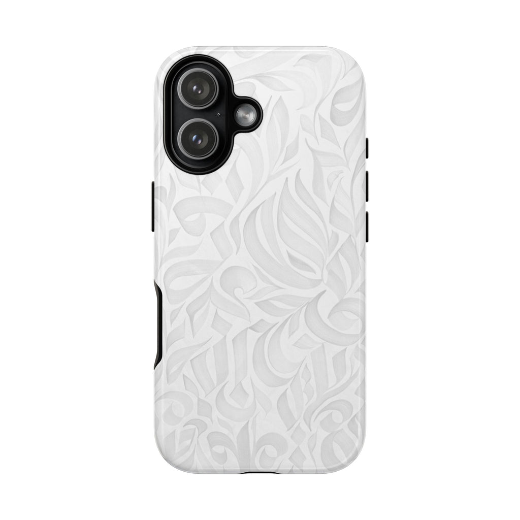 Floral Calligraphy White - Tough Case