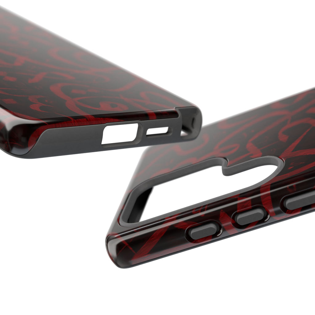 Wooden Calligraphy Red - Tough Case