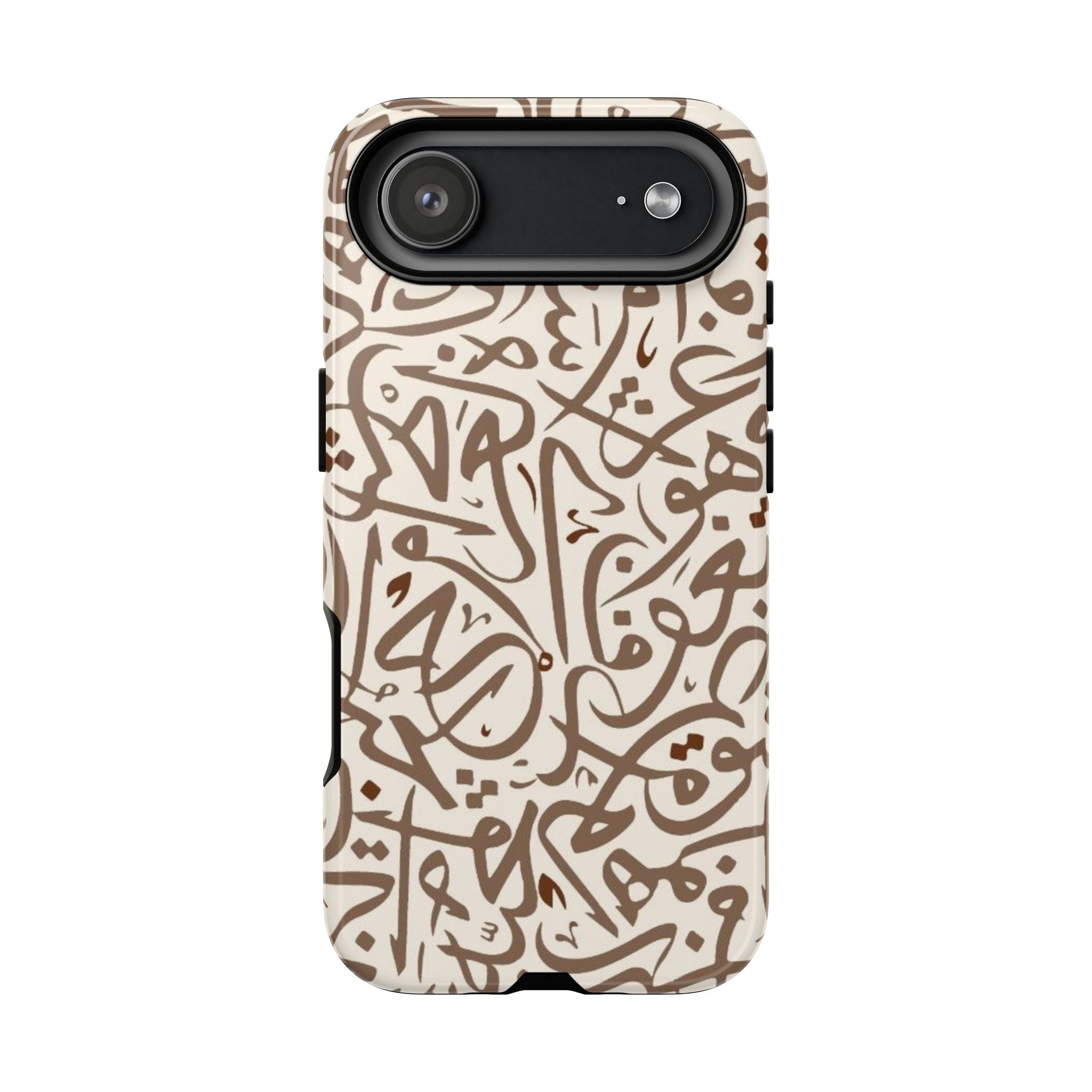 Arabic Calligraphy Brown Mosaic - Tough Case