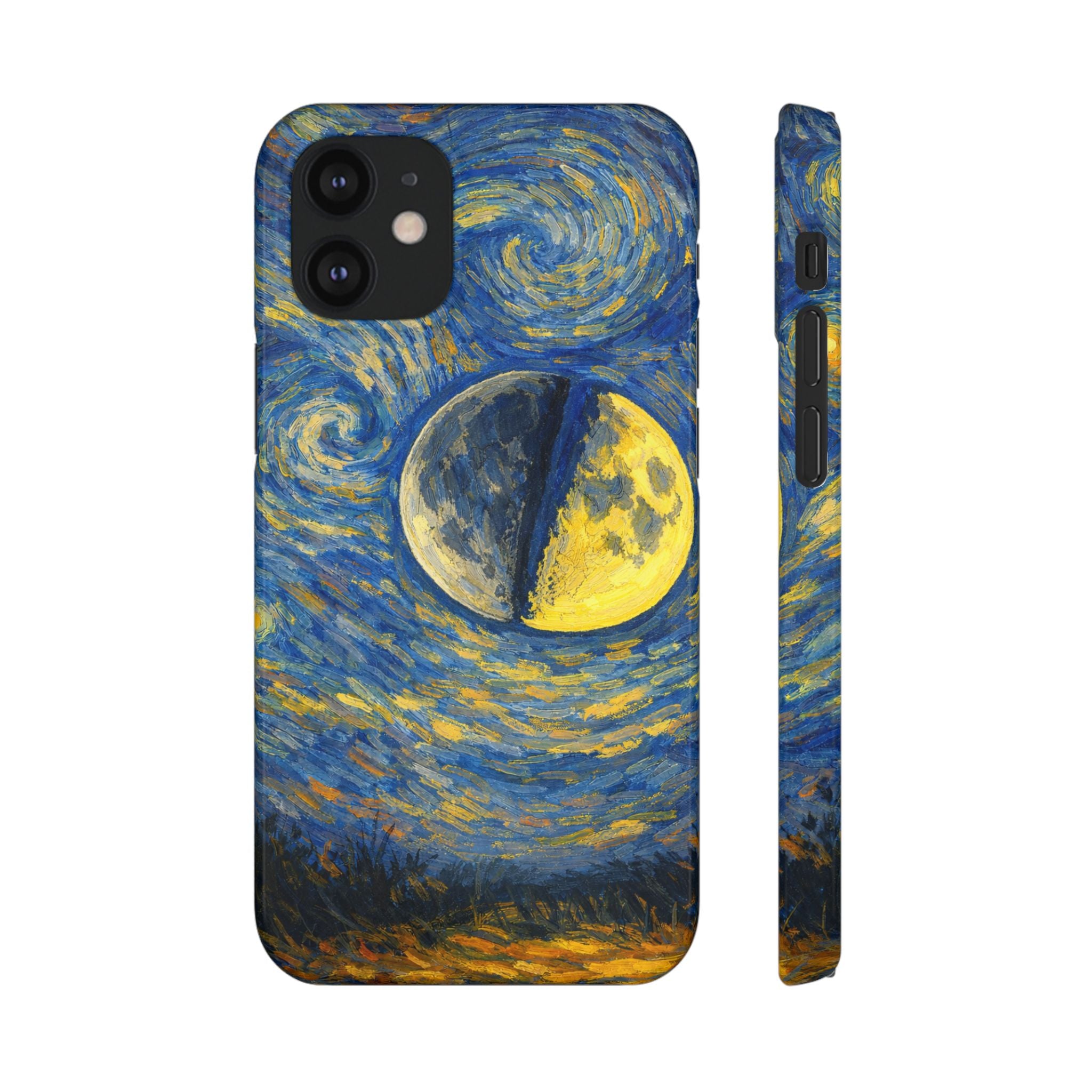 Van Gogh Night Sky Moon Split - Art Case
